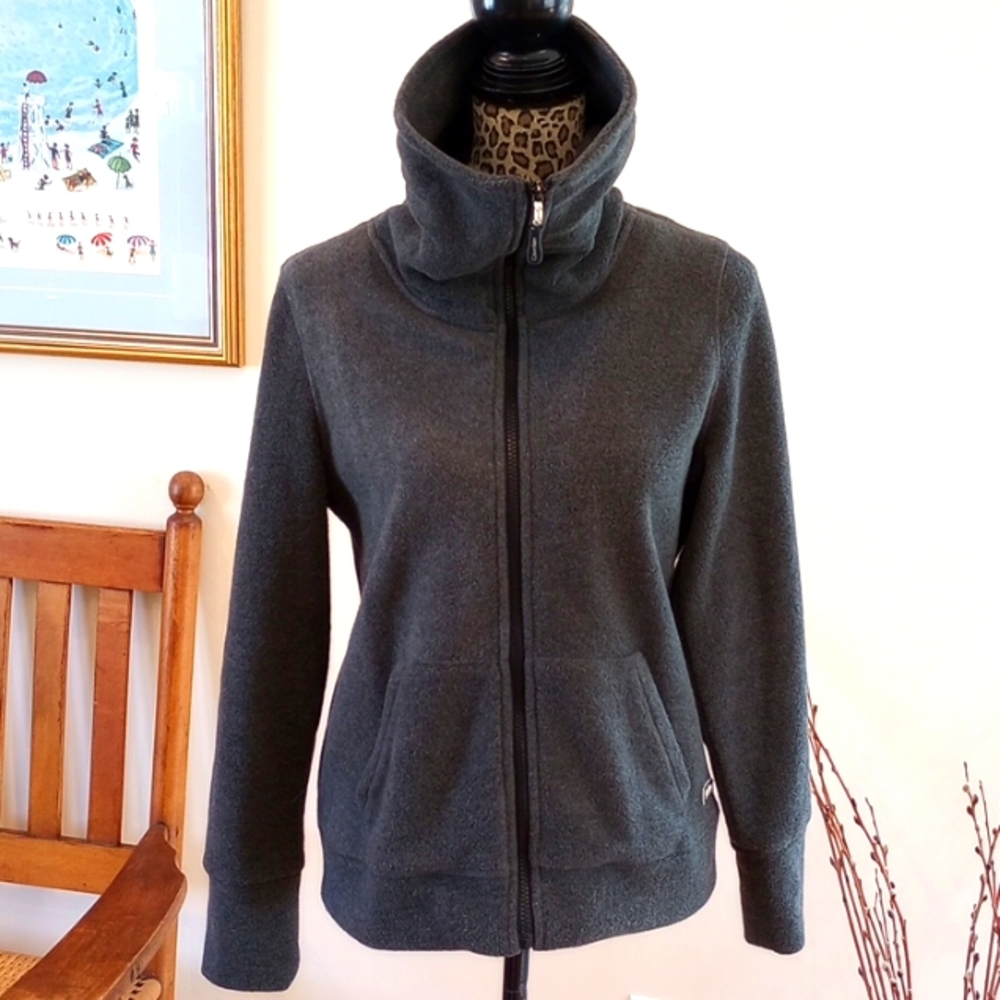 Calvin Klein Performance Ladies Zip Up Fleece Jacket Size:S Color:Gray